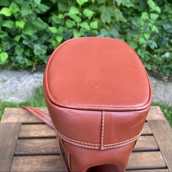 Montbui Difusion Leather Tan  Crossbody Purse - Picture 7 of 13